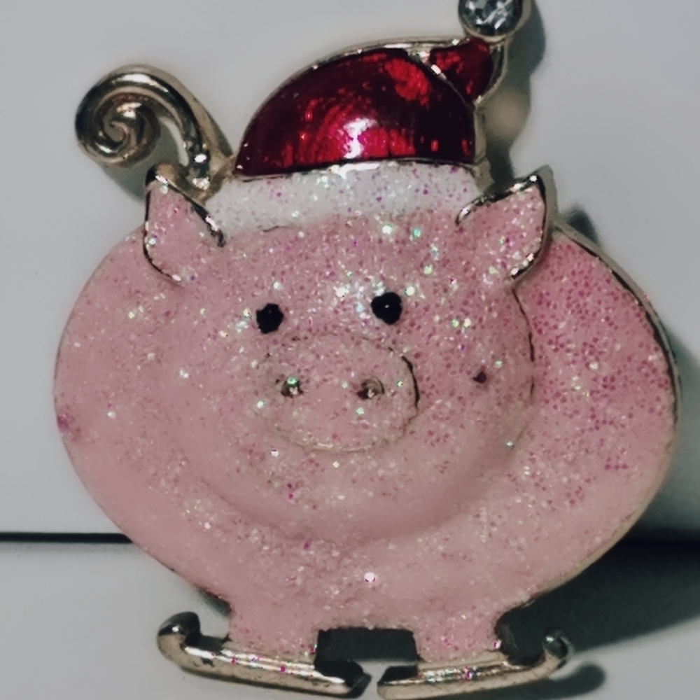 𝅺MARSHALLS holiday pig pin